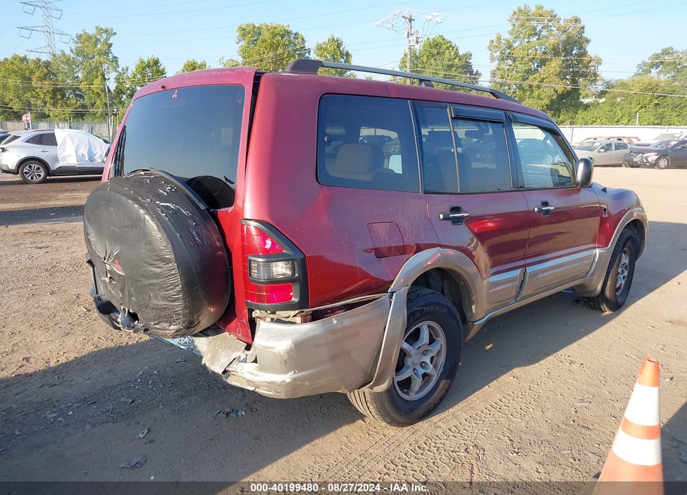 2001 MITSUBISHI MONTERO XLS VIN: JA4MW31RX1J022527