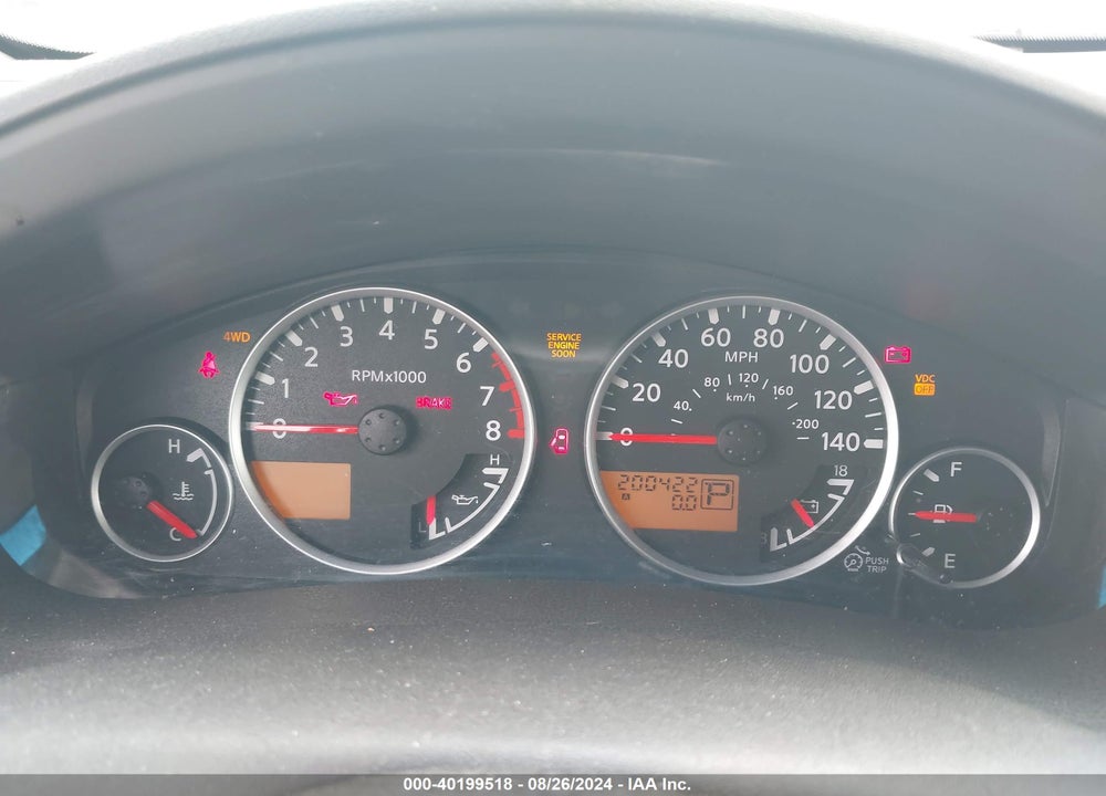 2008 NISSAN PATHFINDER SE VIN: 5N1AR18B38C667074