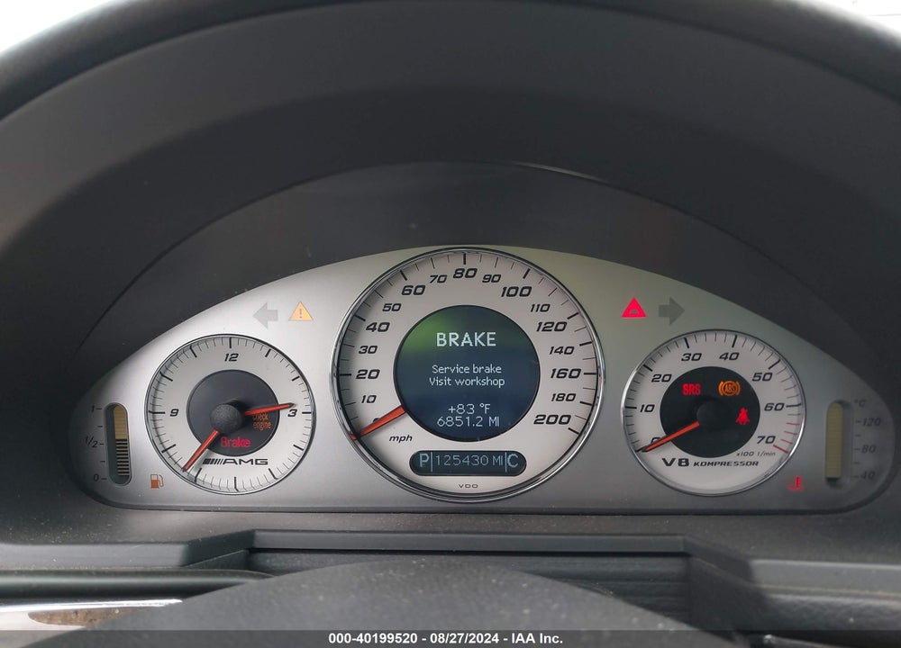 2005 MERCEDES-BENZ E 55 AMG VIN: WDBUF76J85A769323