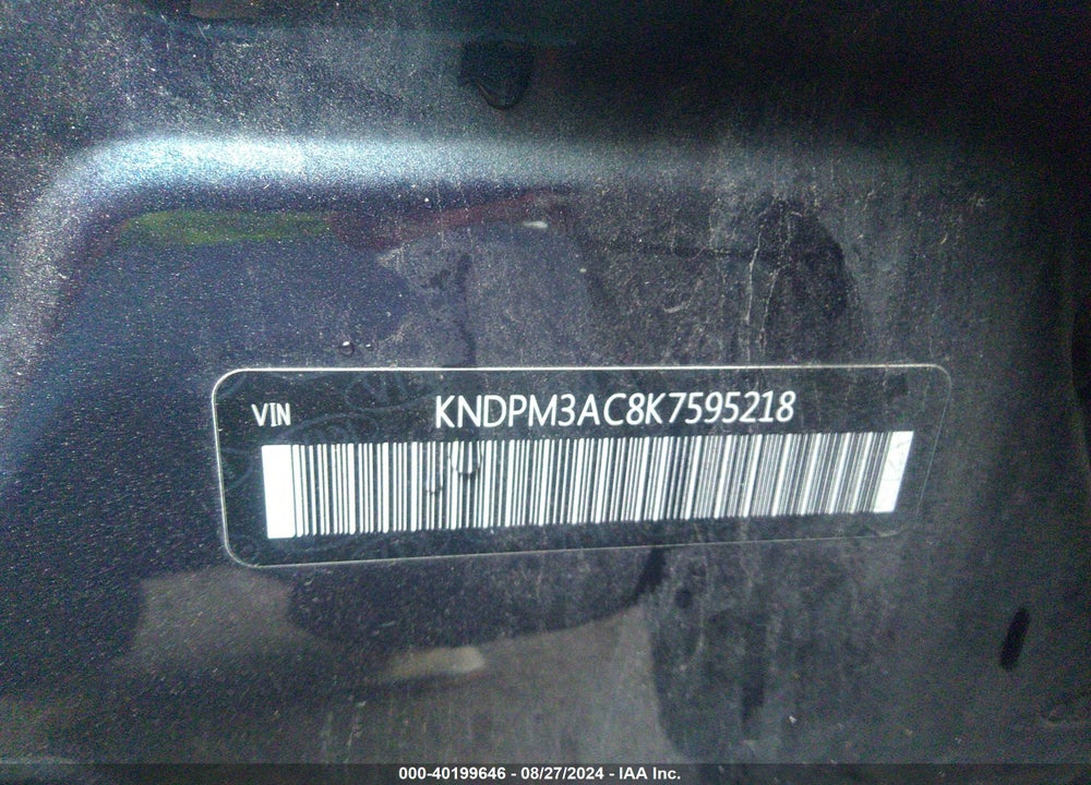 2019 KIA SPORTAGE LX VIN: KNDPM3AC8K7595218