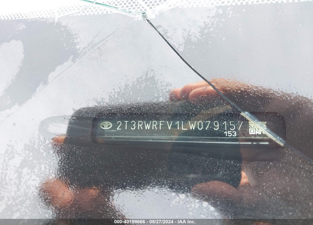 2020 TOYOTA RAV4 HYBRID XLE VIN: 2T3RWRFV1LW079157
