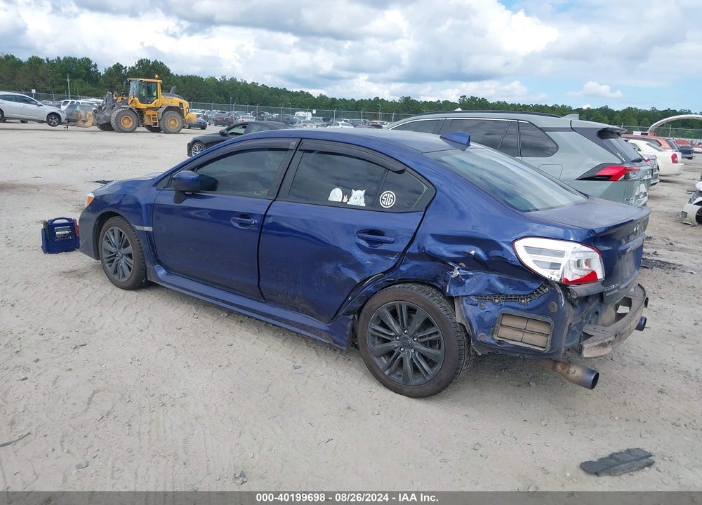 2017 SUBARU WRX VIN: JF1VA1B69H9814493