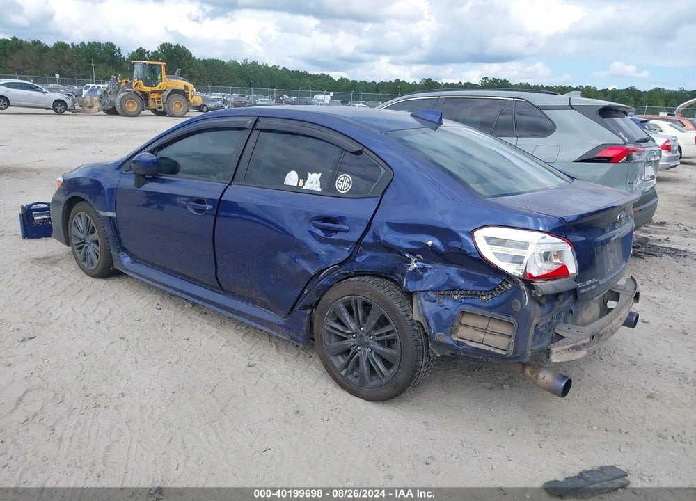 2017 SUBARU WRX VIN: JF1VA1B69H9814493