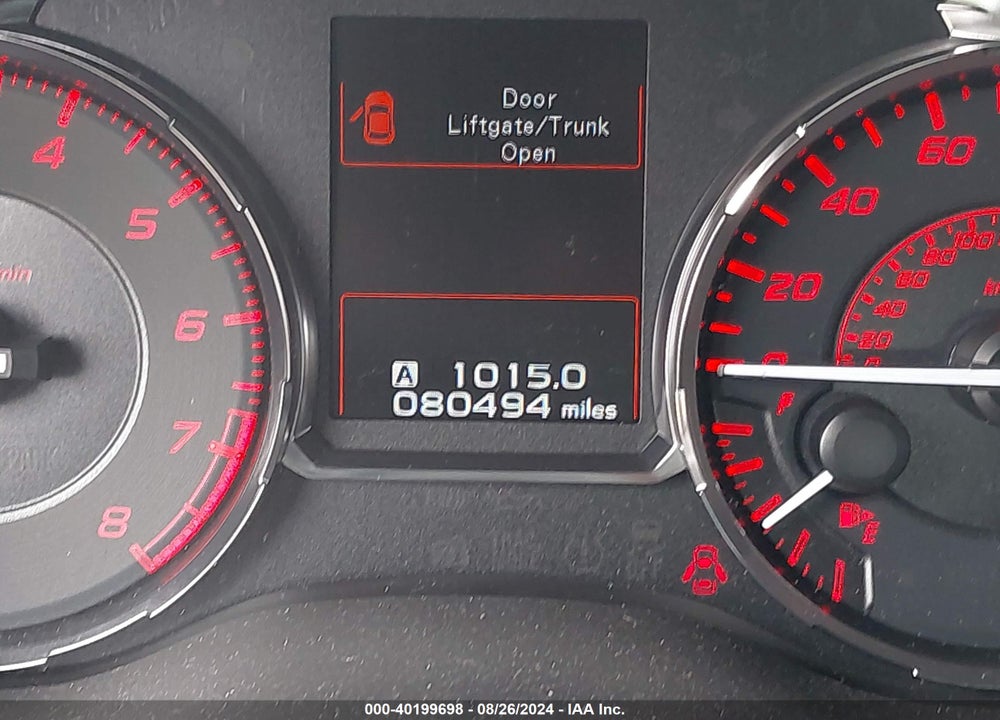 2017 SUBARU WRX VIN: JF1VA1B69H9814493
