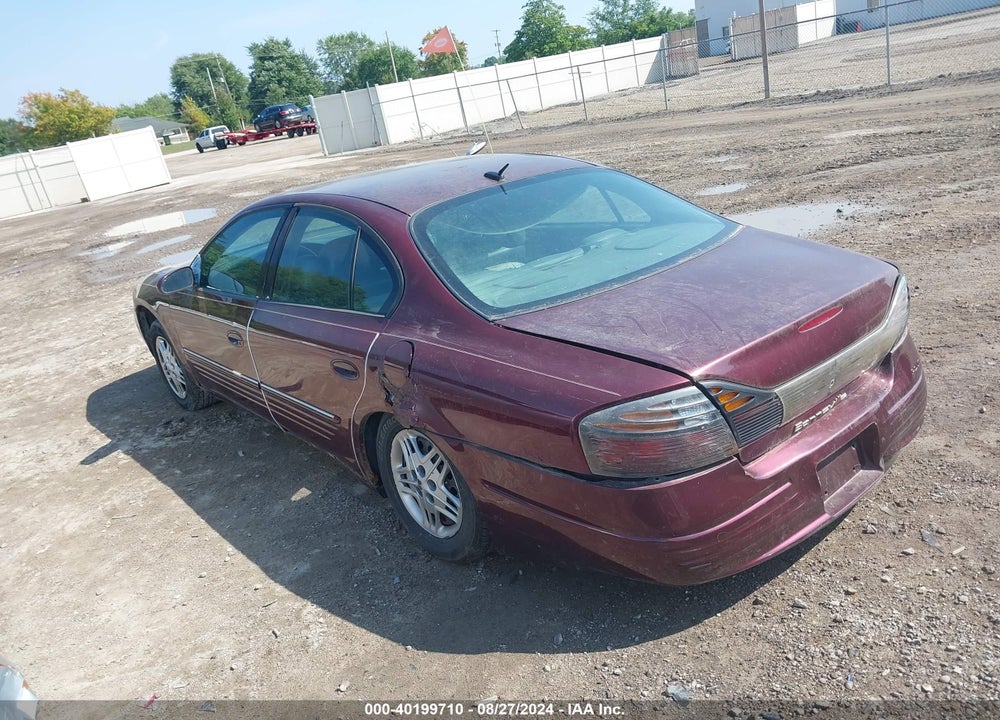 2005 PONTIAC BONNEVILLE VIN: 1G2HX52K75U214160