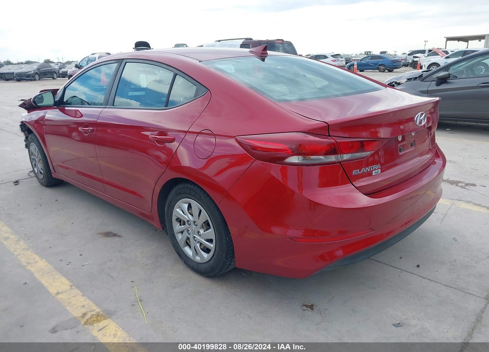 2017 HYUNDAI ELANTRA SE VIN: KMHD74LF5HU319849