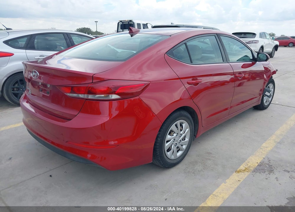 2017 HYUNDAI ELANTRA SE VIN: KMHD74LF5HU319849