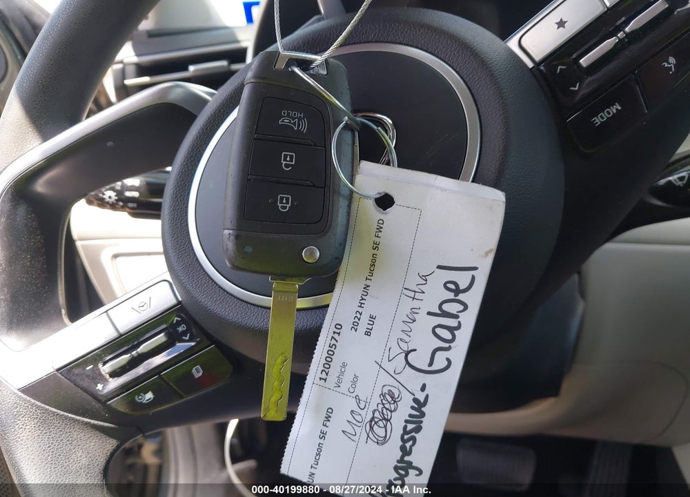 2022 HYUNDAI TUCSON SE VIN: 5NMJA3AE6NH008026