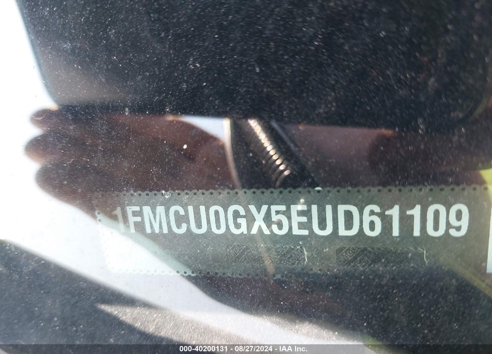 2014 FORD ESCAPE SE VIN: 1FMCU0GX5EUD61109