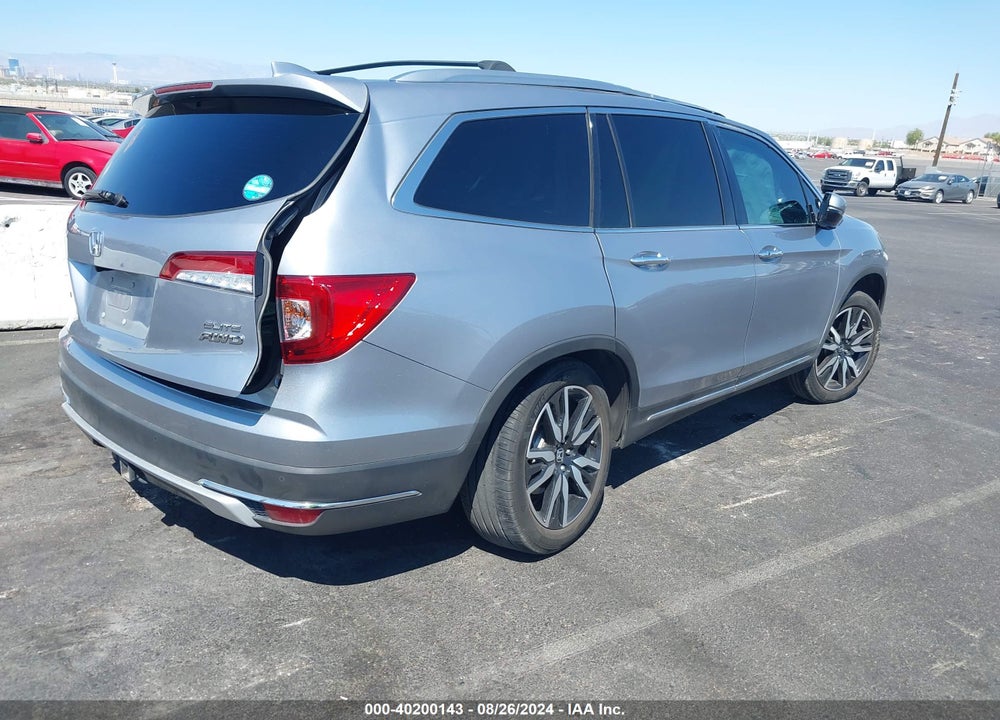 2019 HONDA PILOT ELITE VIN: 5FNYF6H04KB091559