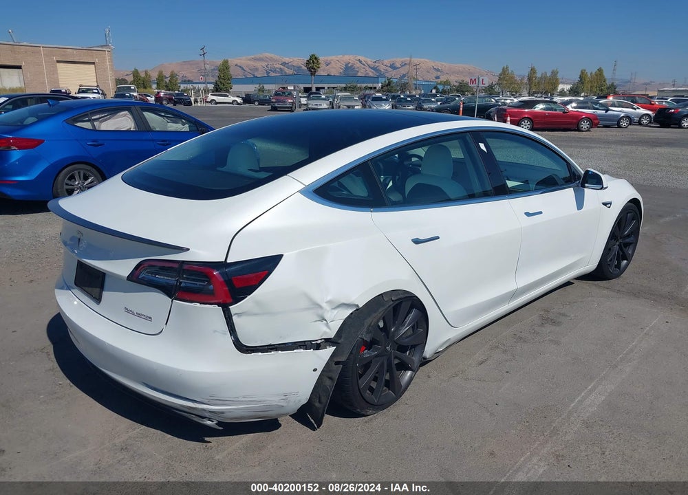 2020 TESLA MODEL 3 PERFORMANCE DUAL MOTOR ALL-WHEEL DRIVE VIN: 5YJ3E1EC0LF796519