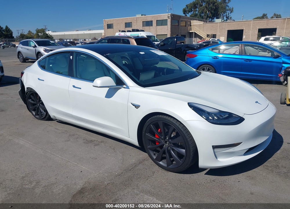 2020 TESLA MODEL 3 PERFORMANCE DUAL MOTOR ALL-WHEEL DRIVE VIN: 5YJ3E1EC0LF796519