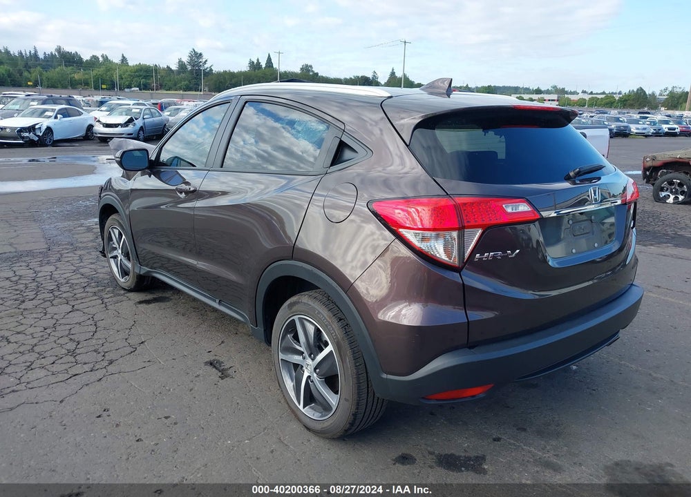 2022 HONDA HR-V AWD EX VIN: 3CZRU6H56NM715555
