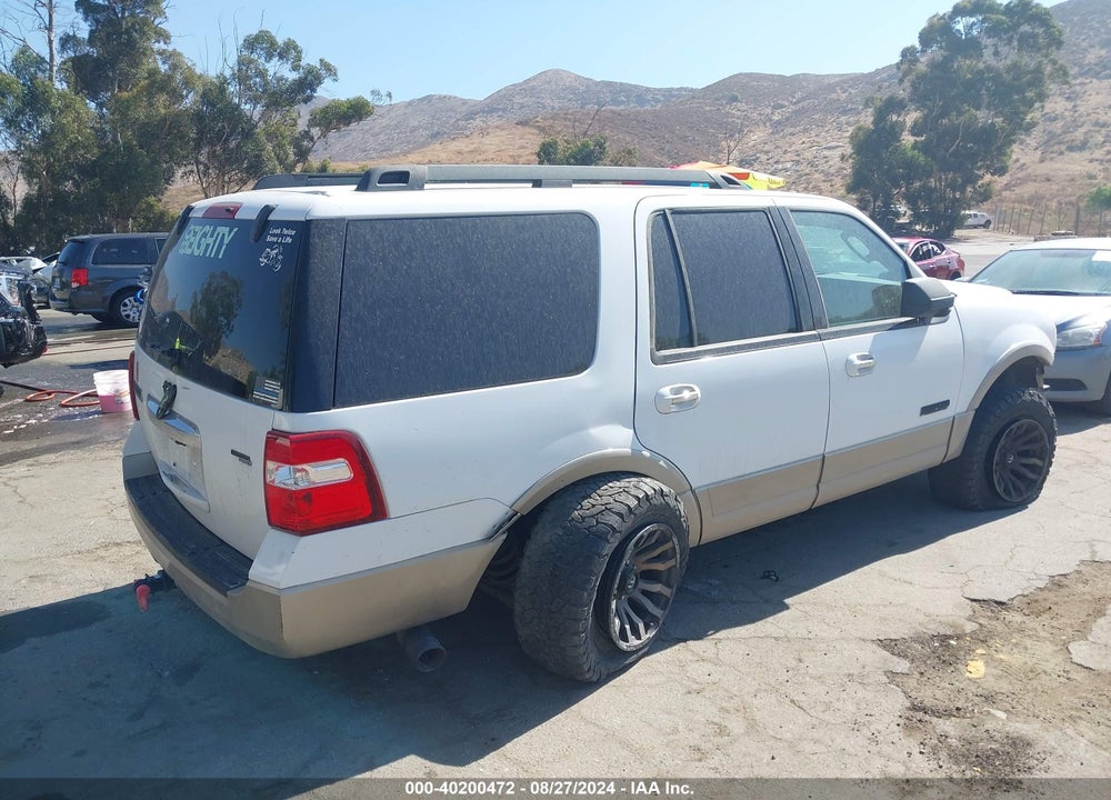 2007 FORD EXPEDITION EDDIE BAUER VIN: 1FMFU17587LA07899