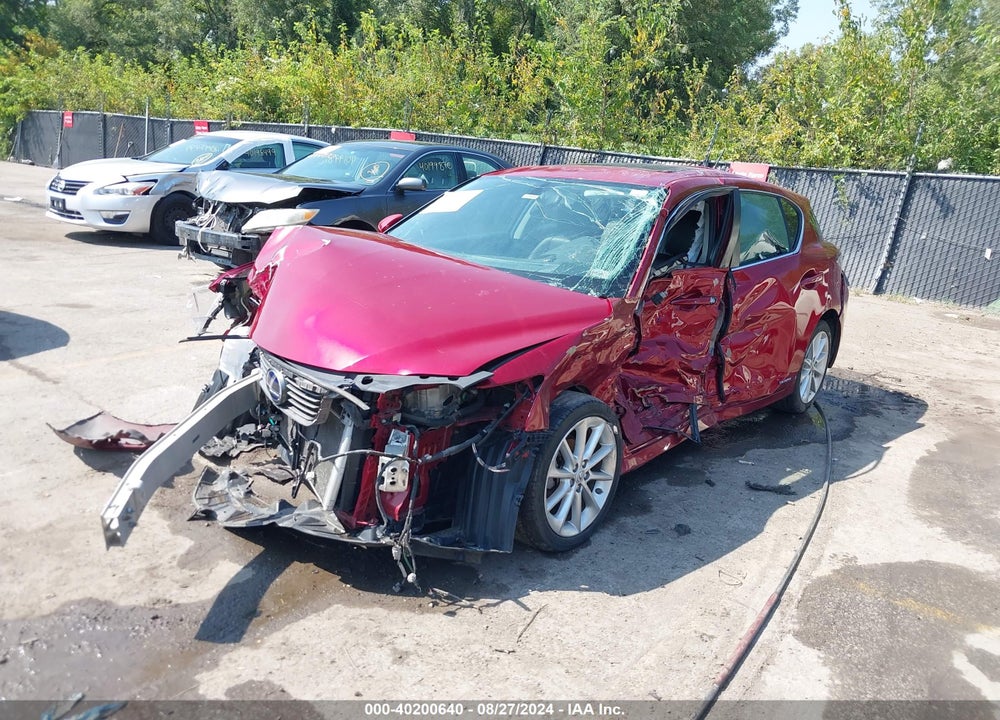 2011 LEXUS CT 200H PREMIUM VIN: JTHKD5BH0B2026388