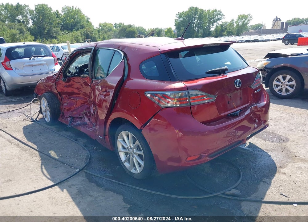 2011 LEXUS CT 200H PREMIUM VIN: JTHKD5BH0B2026388