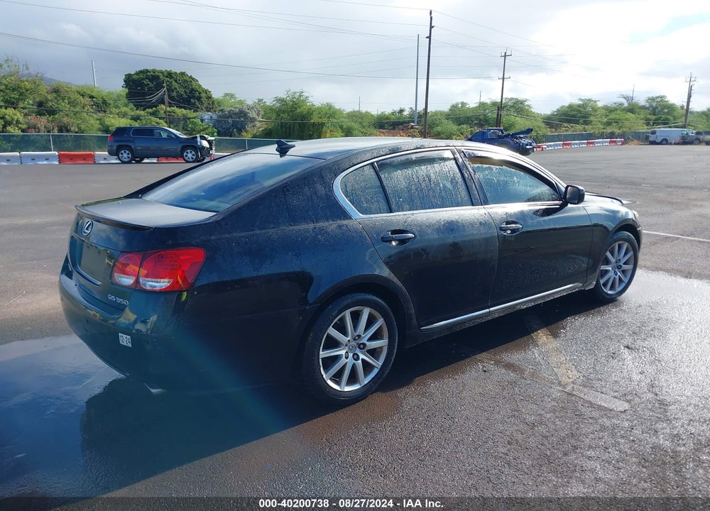 2007 LEXUS GS 350 VIN: JTHBE96S070009541