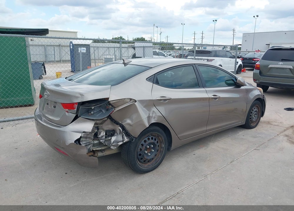 2011 HYUNDAI ELANTRA GLS VIN: 5NPDH4AE7BH061220