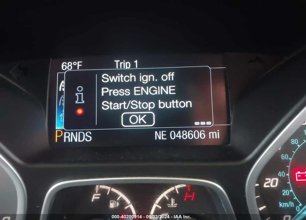 2014 FORD FOCUS TITANIUM VIN: 1FADP3N23EL196603