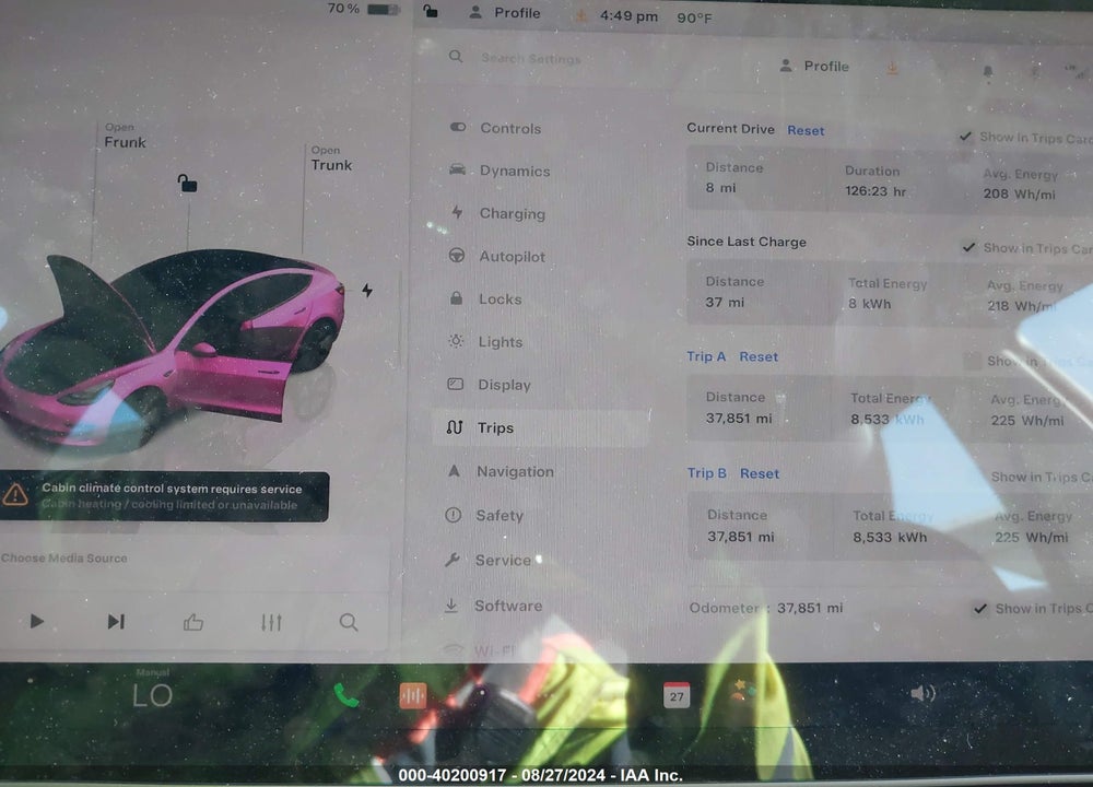 2023 TESLA MODEL 3 LONG RANGE DUAL MOTOR ALL-WHEEL DRIVE VIN: 5YJ3E1EB1PF660347