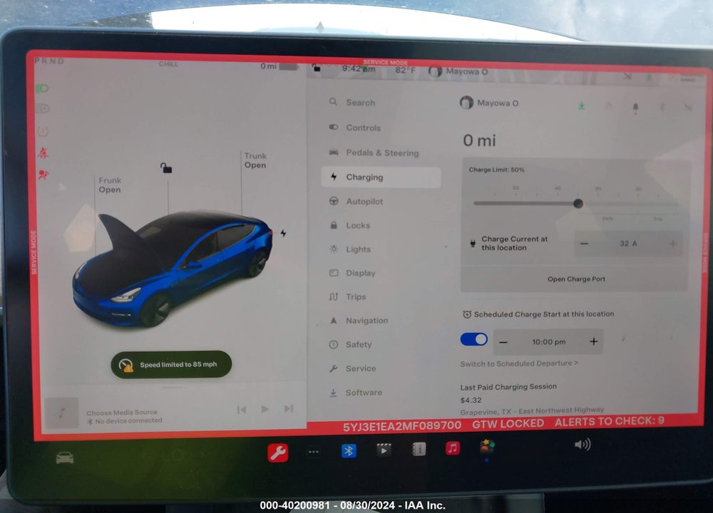2021 TESLA MODEL 3 STANDARD RANGE PLUS REAR-WHEEL DRIVE VIN: 5YJ3E1EA2MF089700
