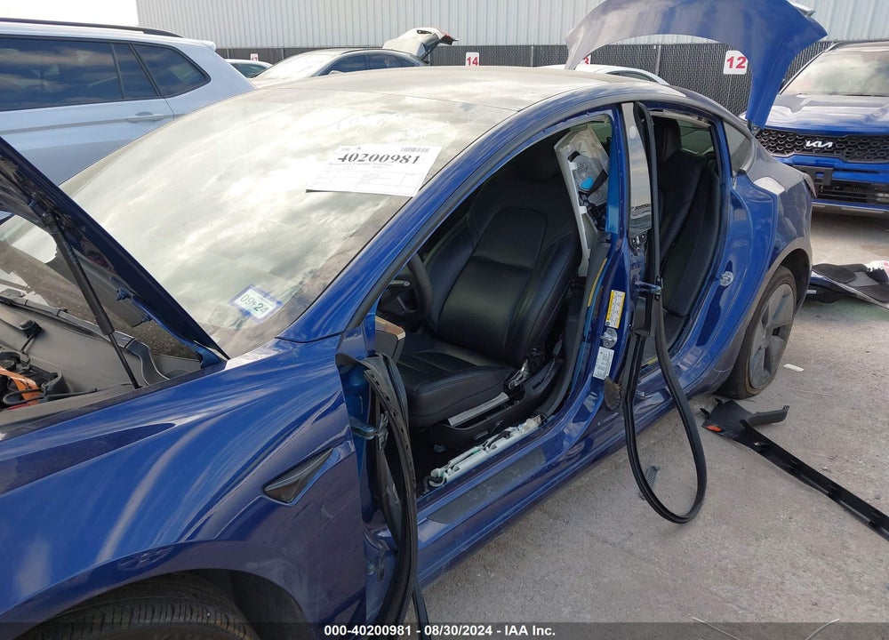 2021 TESLA MODEL 3 STANDARD RANGE PLUS REAR-WHEEL DRIVE VIN: 5YJ3E1EA2MF089700