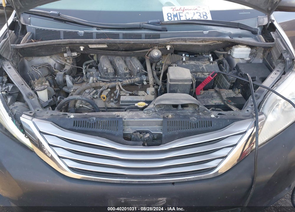 2012 TOYOTA SIENNA LE V6 8 PASSENGER VIN: 5TDKK3DC1CS223903