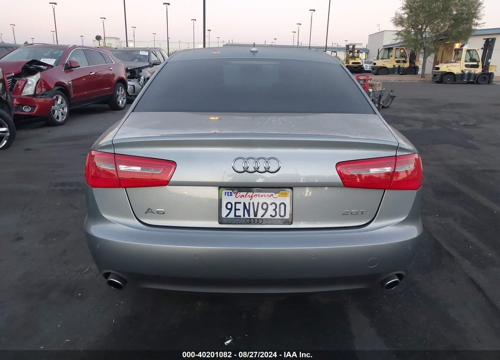 2012 AUDI A6 2.0T PREMIUM VIN: WAUDFAFC1CN078475