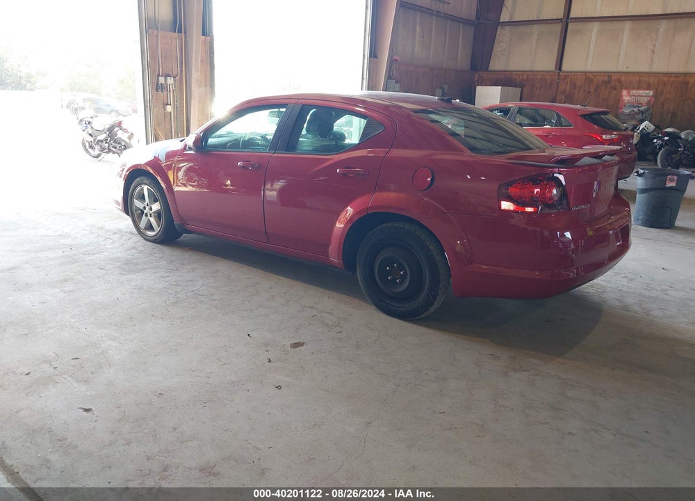 2012 DODGE AVENGER SXT VIN: 1C3CDZCB1CN313797