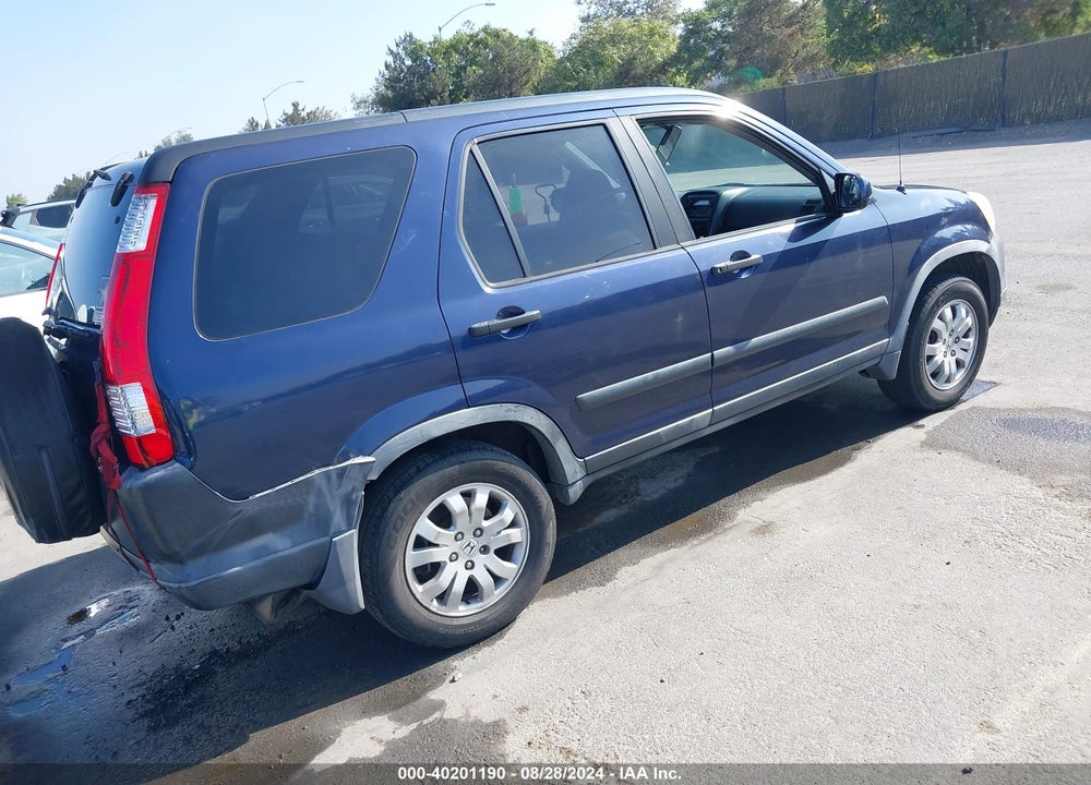 2006 HONDA CR-V EX VIN: JHLRD788X6C010771