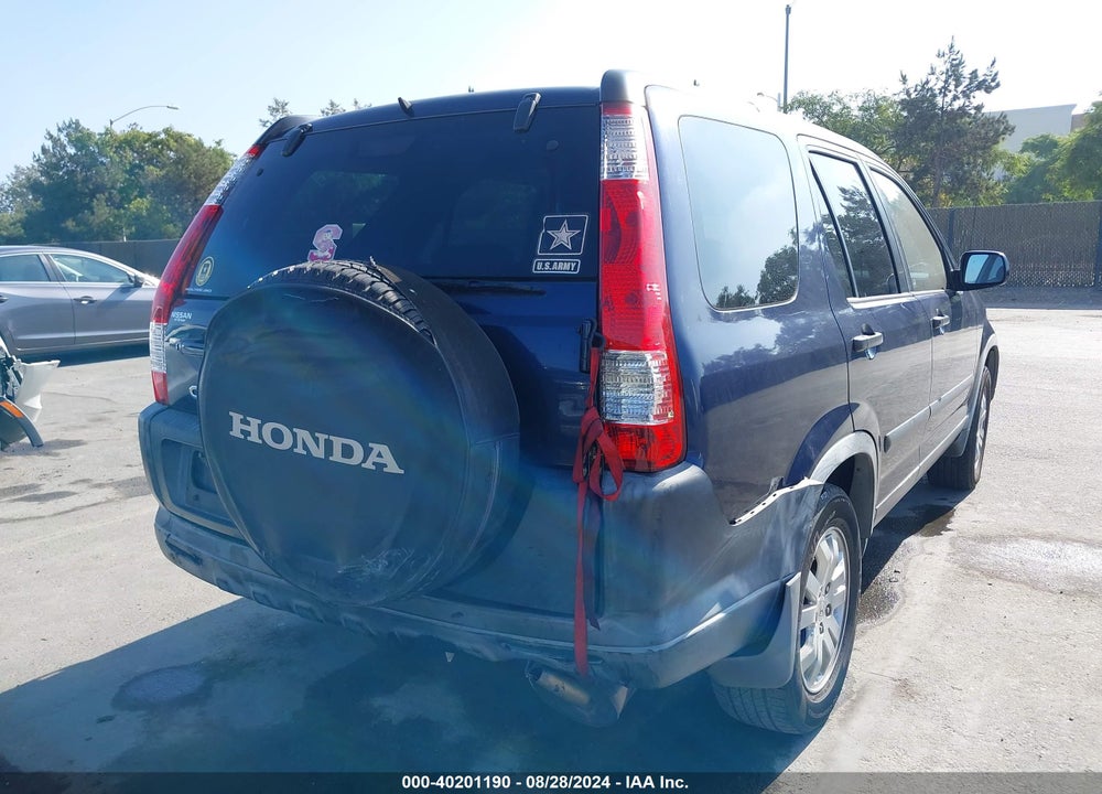 2006 HONDA CR-V EX VIN: JHLRD788X6C010771