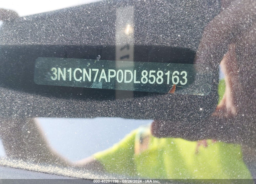 2013 NISSAN VERSA 1.6 SV VIN: 3N1CN7AP0DL858163