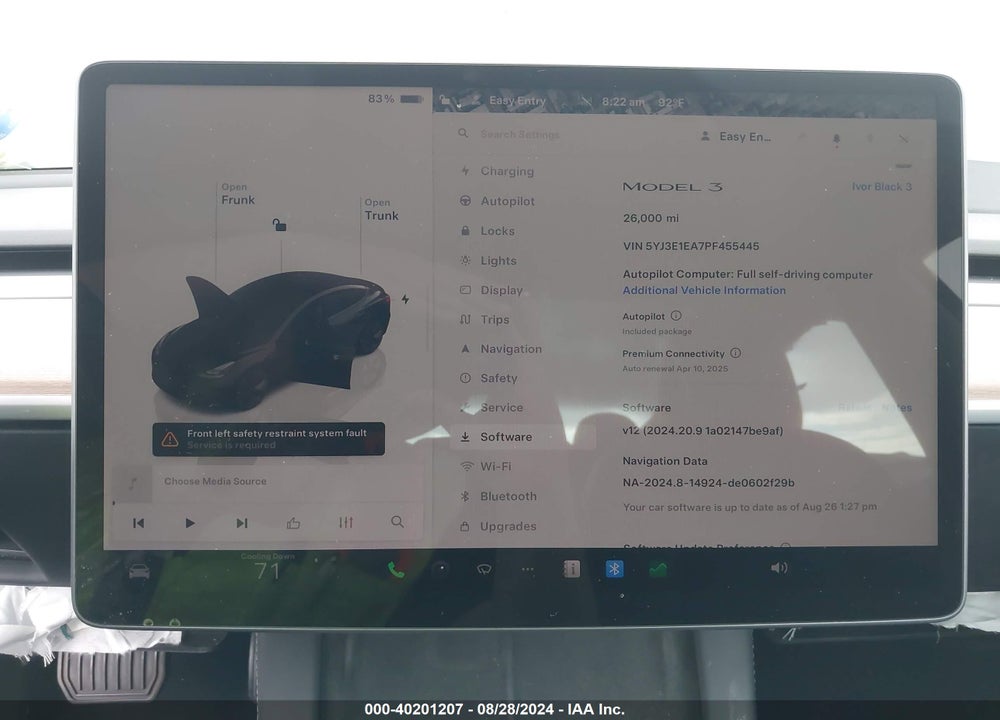 2023 TESLA MODEL 3 REAR-WHEEL DRIVE VIN: 5YJ3E1EA7PF455445