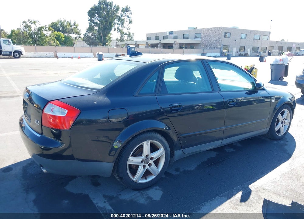 2004 AUDI A4 1.8T VIN: WAULC68E04A097530