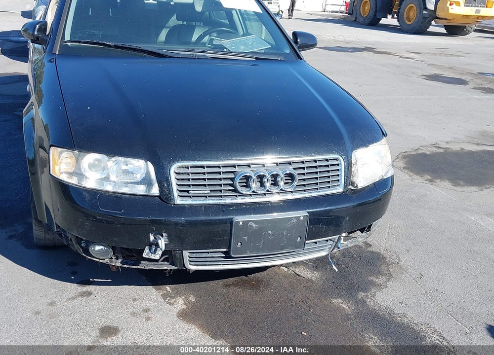 2004 AUDI A4 1.8T VIN: WAULC68E04A097530