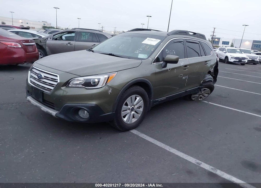 2016 SUBARU OUTBACK 2.5I PREMIUM VIN: 4S4BSADC3G3275086