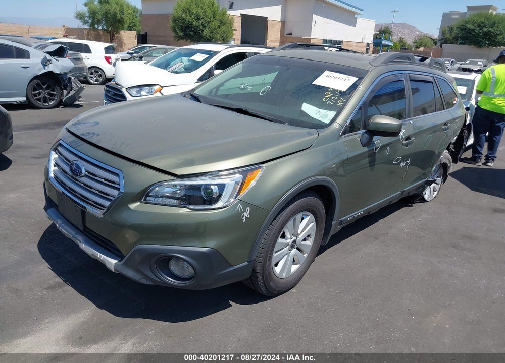 2016 SUBARU OUTBACK 2.5I PREMIUM VIN: 4S4BSADC3G3275086
