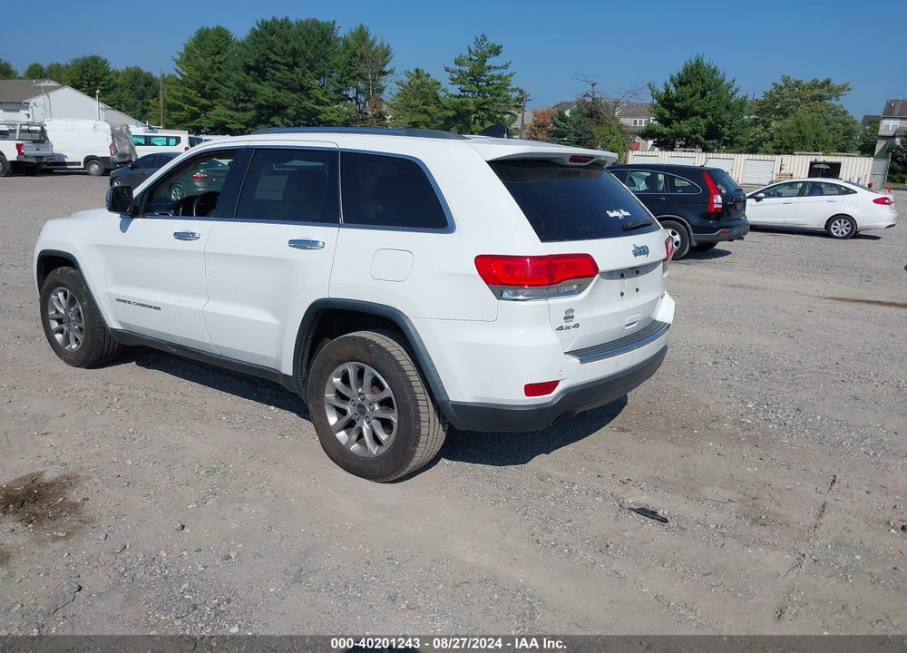 2014 JEEP GRAND CHEROKEE LIMITED VIN: 1C4RJFBG1EC163649