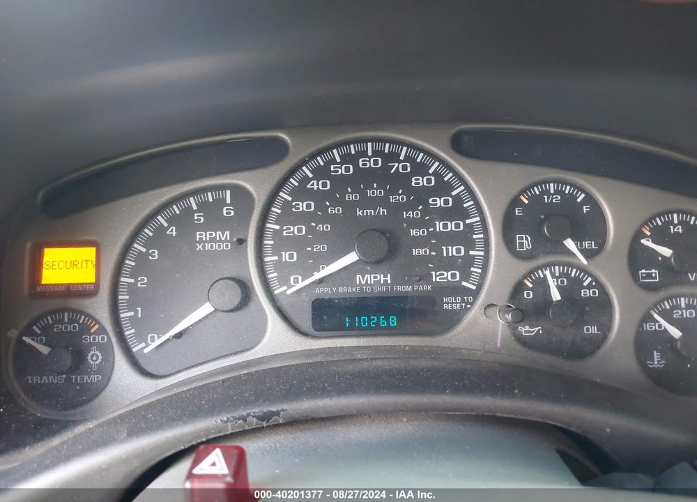 2002 GMC SIERRA 1500 DENALI VIN: 2GTFK69U121399232
