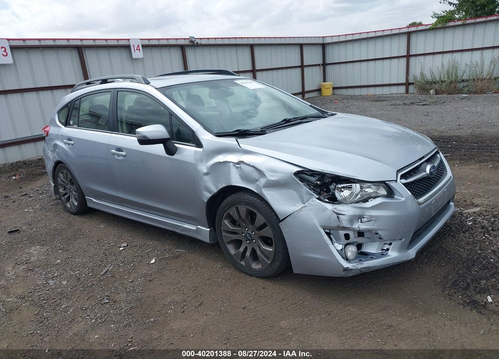 2016 SUBARU IMPREZA 2.0I SPORT LIMITED VIN: JF1GPAU67G8231607