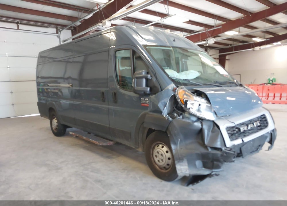 2021 RAM PROMASTER 3500 CARGO VAN HIGH ROOF 159 WB EXT VIN: 3C6MRVJG3ME549499