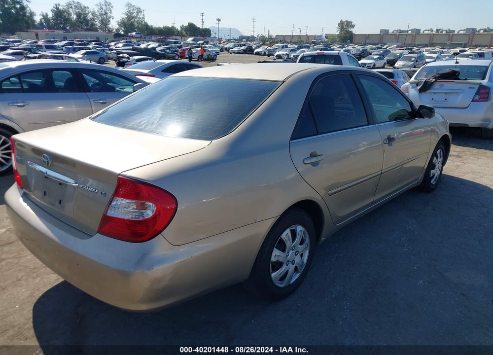 2004 TOYOTA CAMRY LE VIN: JTDBE32K540250558