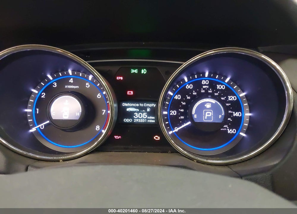 2013 HYUNDAI SONATA GLS VIN: 5NPEB4ACXDH553716