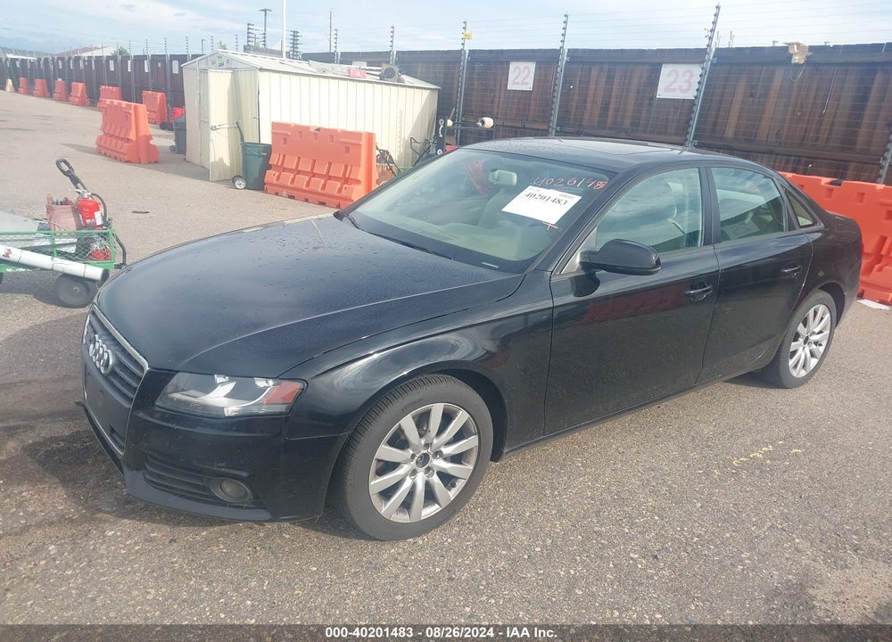 2010 AUDI A4 2.0T PREMIUM VIN: WAUBFAFL8AN002661