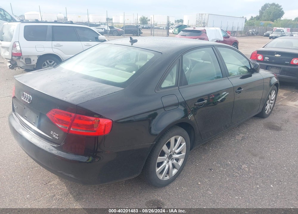 2010 AUDI A4 2.0T PREMIUM VIN: WAUBFAFL8AN002661