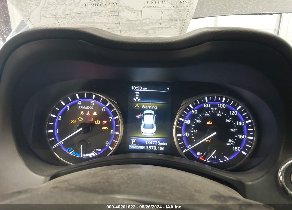 2014 INFINITI Q50 HYBRID SPORT VIN: JN1AV7AR2EM702769