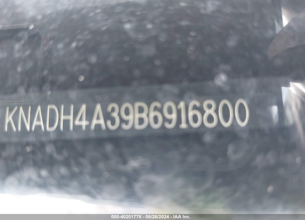 2011 KIA RIO LX VIN: KNADH4A39B6916800