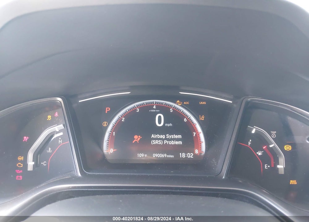 2019 HONDA CIVIC SPORT TOURING VIN: SHHFK7H96KU416301