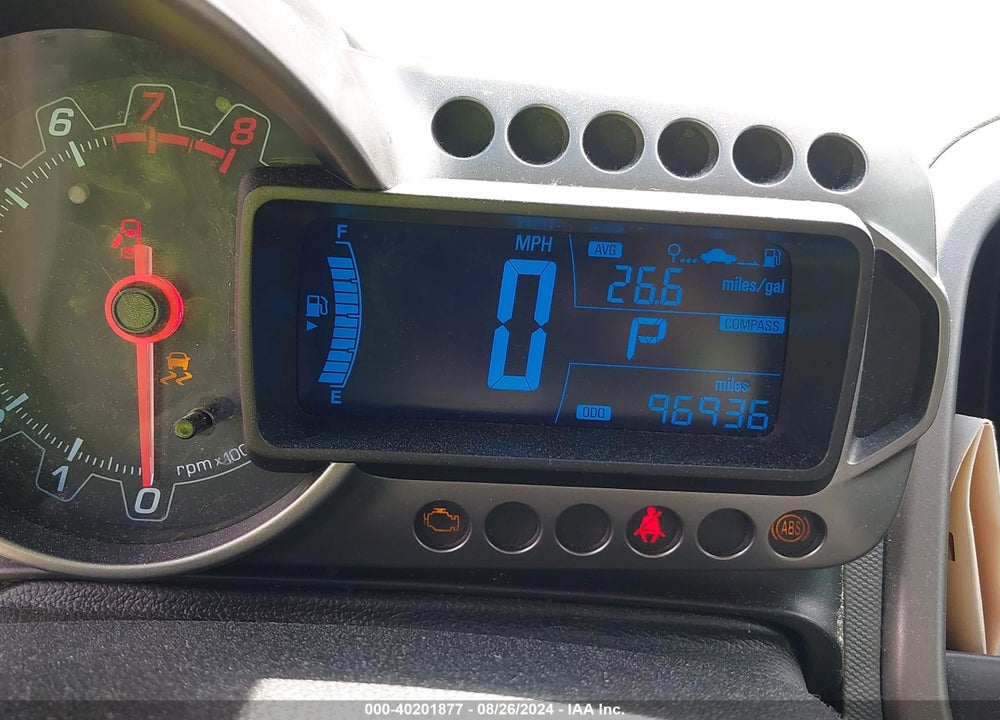 2012 CHEVROLET SONIC 2LT VIN: 1G1JC5SB9C4227152