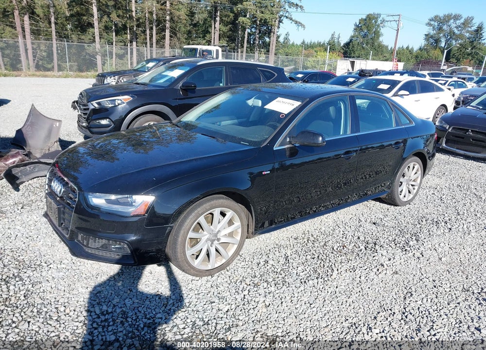 2014 AUDI A4 2.0T PREMIUM VIN: WAUBFAFL3EN013346